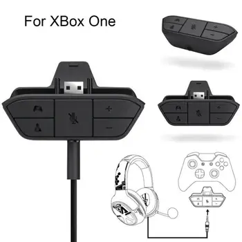 Для Xbox ONE Адаптер стереогарнитуры Аудиомикрофон Конвертер для наушников Регулировка баланса звука Контроллер 3,5 мм Аудиоразъем для Xbox ONE