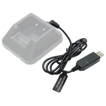 USB Walkie Walkie Кабель для зарядки Пластиковый шнур для данных Двусторонний радиоприемник Запасные части Замена для Baofeng UV-5R 5RA 5R Plus