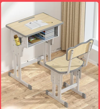 Детский рабочий стол, письменный стол, письменный стол, регулируемый стол и набор стульев