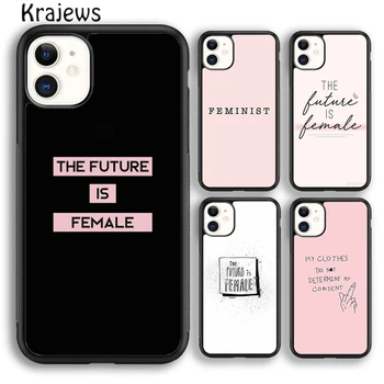 Krajews Future - это женский феминистский чехол для телефона для iPhone 15 SE2020 14 6 7 8 plus XR XS 11 12 13 pro max coque Fundas