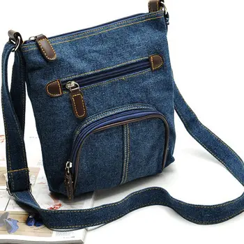 Модная маленькая джинсовая сумка Женская сумка Дизайнерские женские сумки Большие кошельки Джинсовая джинсовая сумка Плечо Кроссбоди Женская сумка-мессенджер
